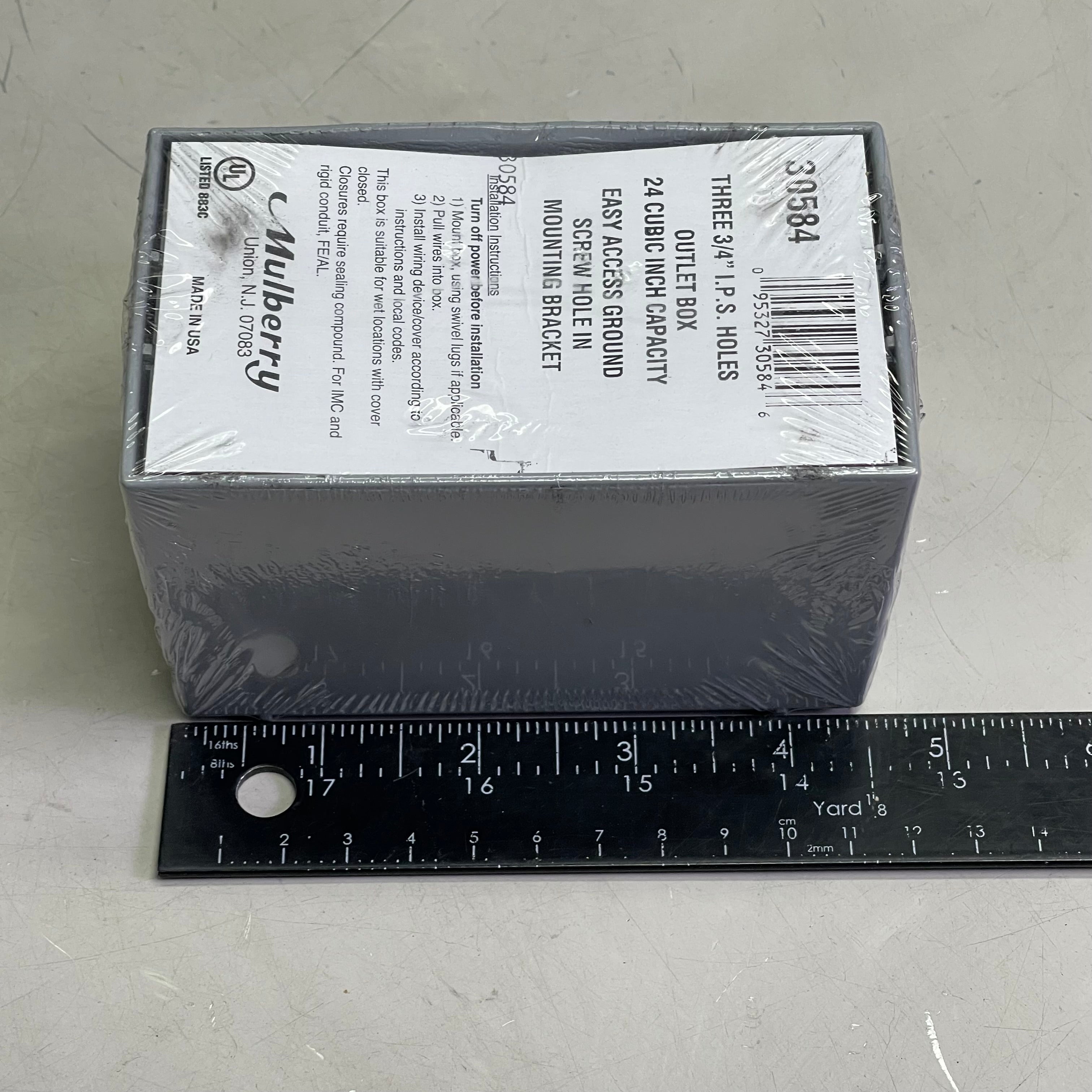 MULBERRY (10 PACK) Electrical Outlet Box, Wet Location Three 3/4" Hubs  Aluminum 30584