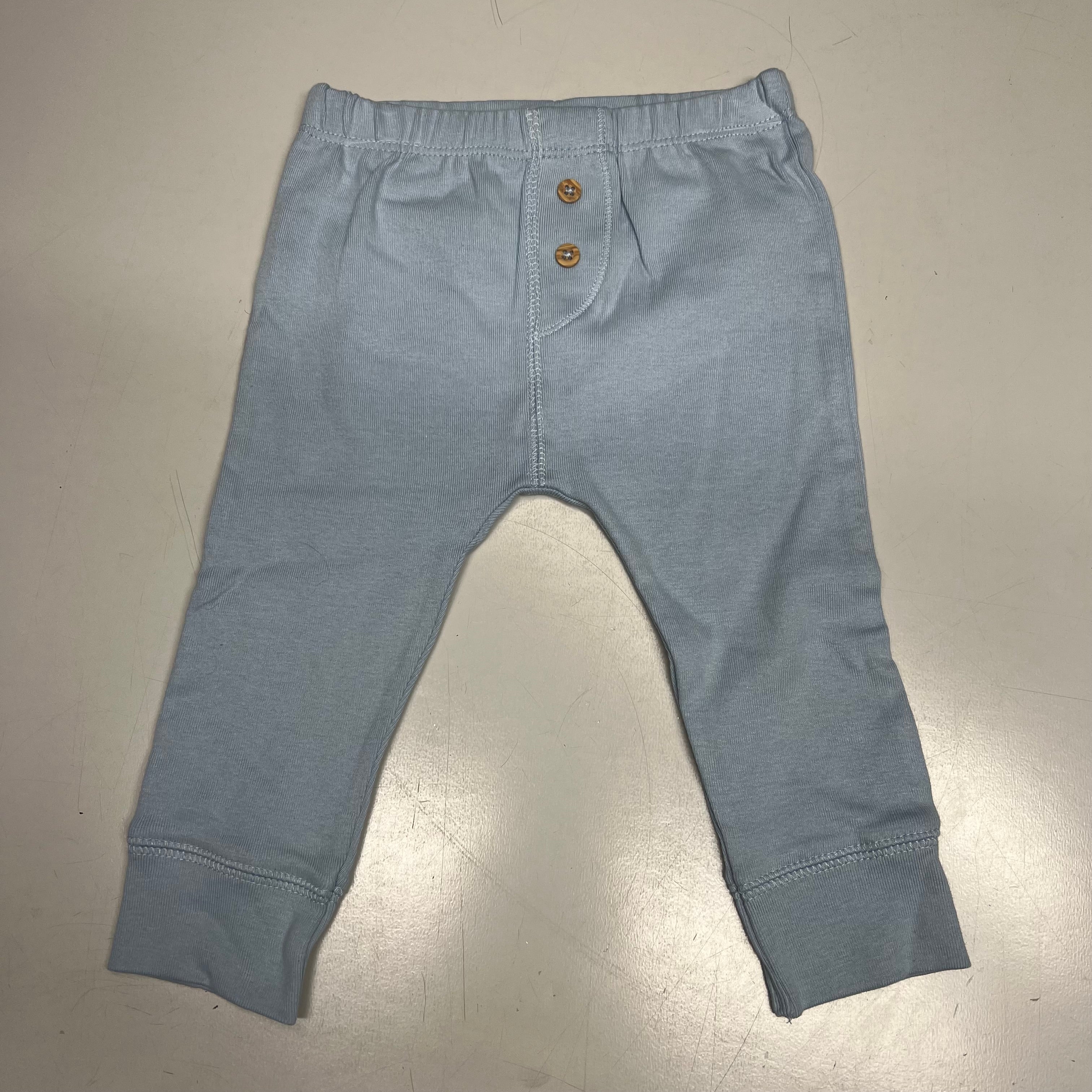 CARTERS (SET OF 2) Pull-On 100% Cotton Pants Baby Boy's Sz 12M Blue 1S99510