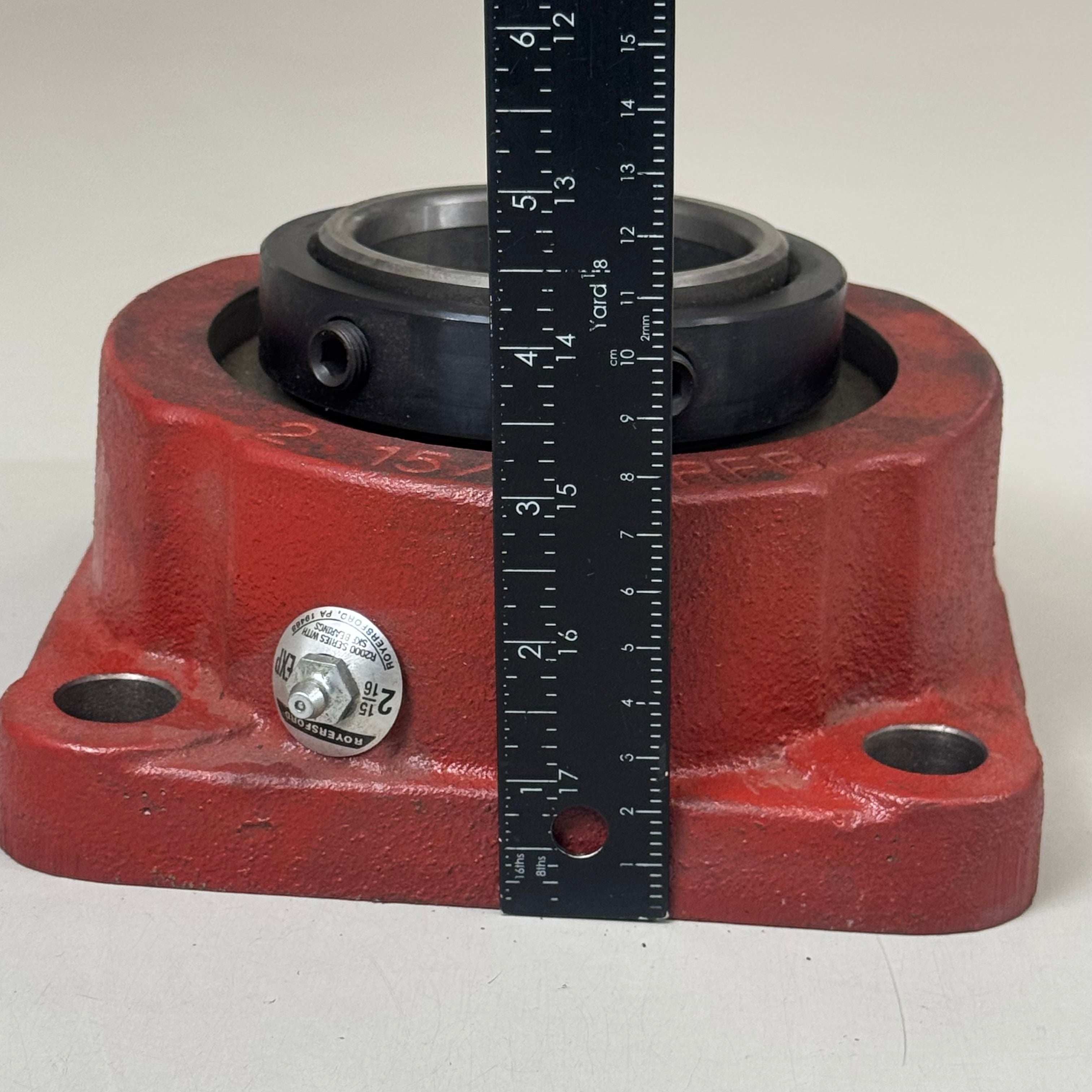 ROYERSFORD Spherical 4-Bolt Flange Bearing Expansion 2-15/16" Red 40-05-E215