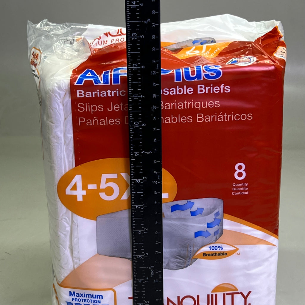 TRANQUILITY (2 PACK 16 Count) Disposable Overnight Underwear Size 4-5XL 2195
