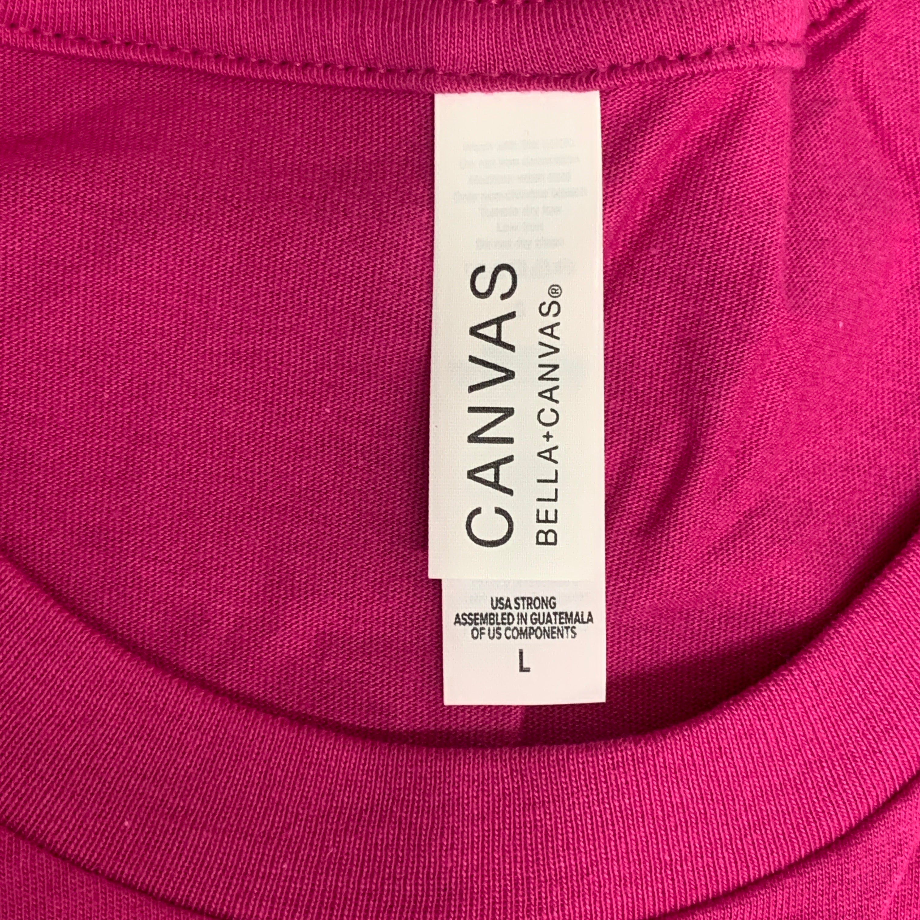 BELLA + CANVAS (12-PACK) Unisex Crewneck Short Sleeve Tees Sz L Berry (New)