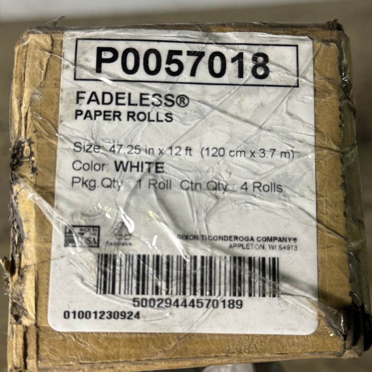 FADELESS Bulletin Board Paper Rolls (4 Rolls) Sz 47.25" x 12' P0057018