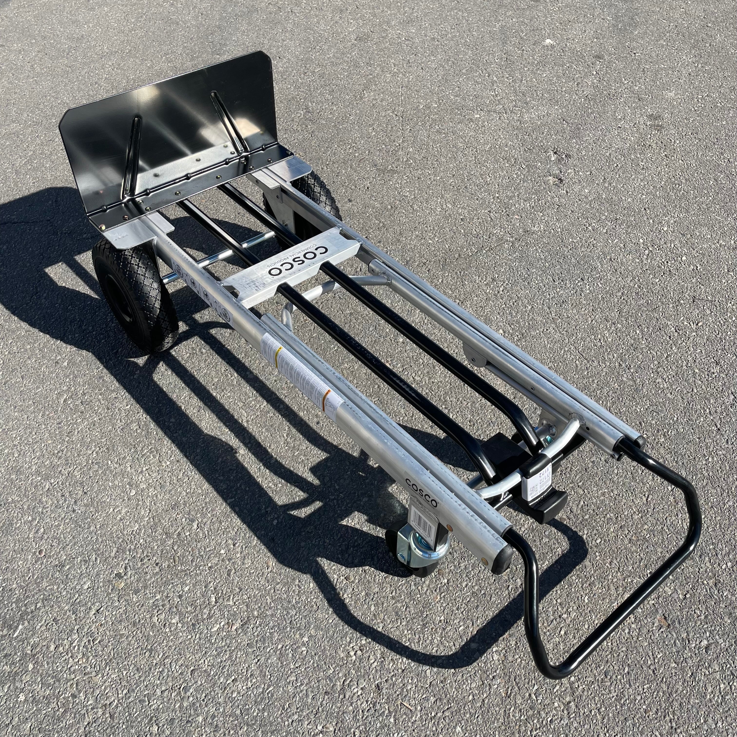 COSCO 2-In-1 Hybrid Handtruck Silver & Black 12204ASB1E