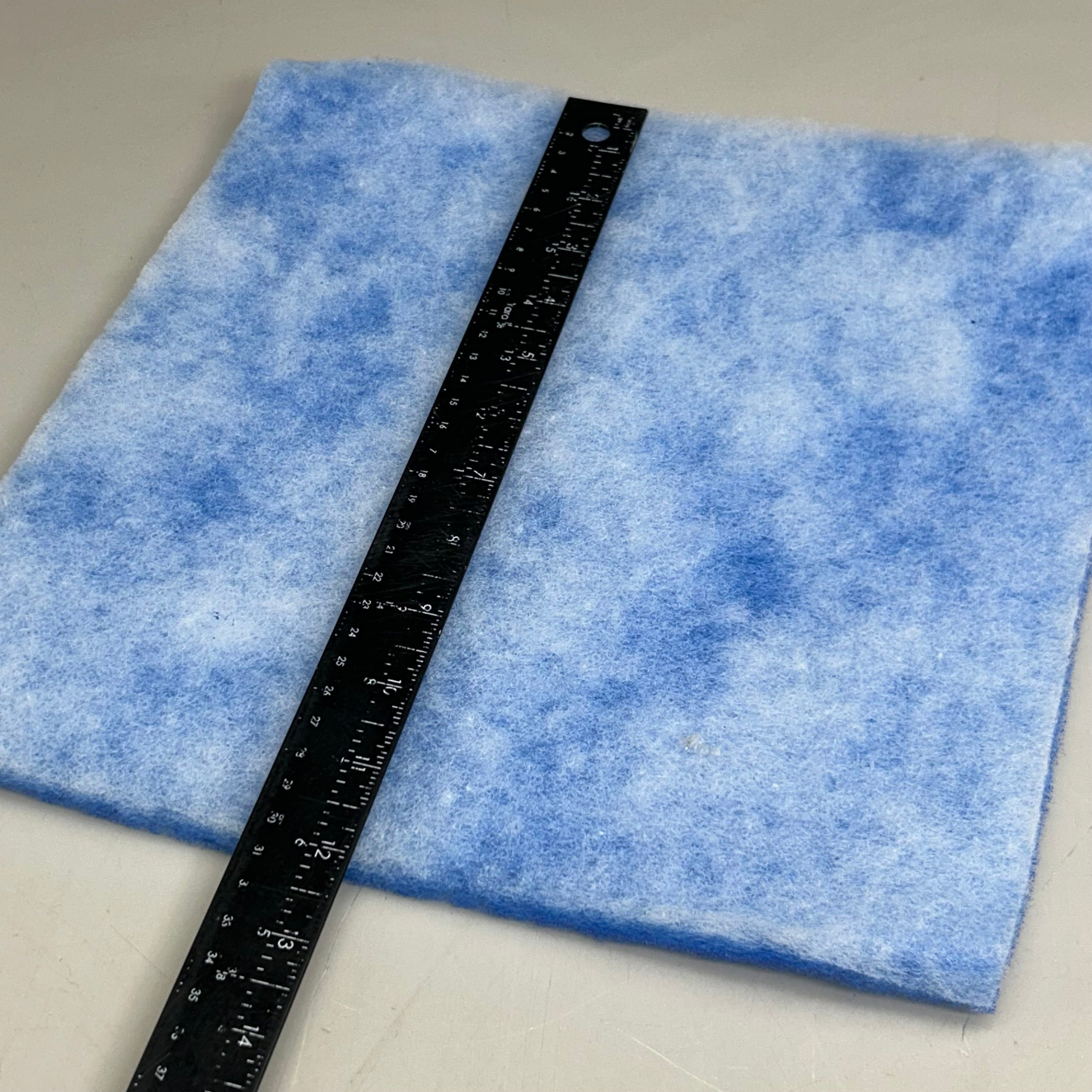 PROSOURCE (40 Pads Per Box) Polyester Air Filter Media Pads 12x12x1 Blue 15065576