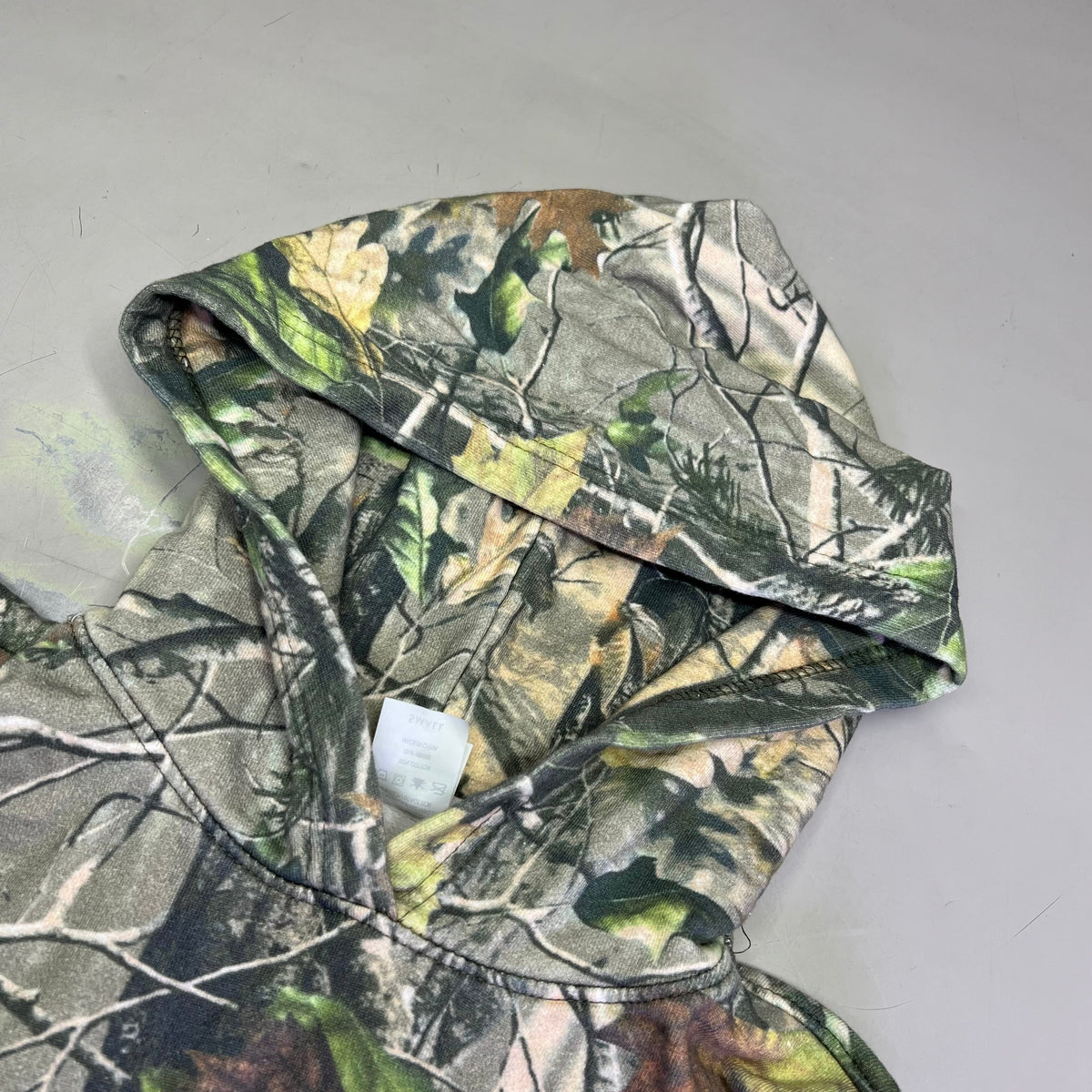 COTTON COLLECTIVE Special Hoodie 100% Cotton Fleece Unisex Sz M Camo Pattern