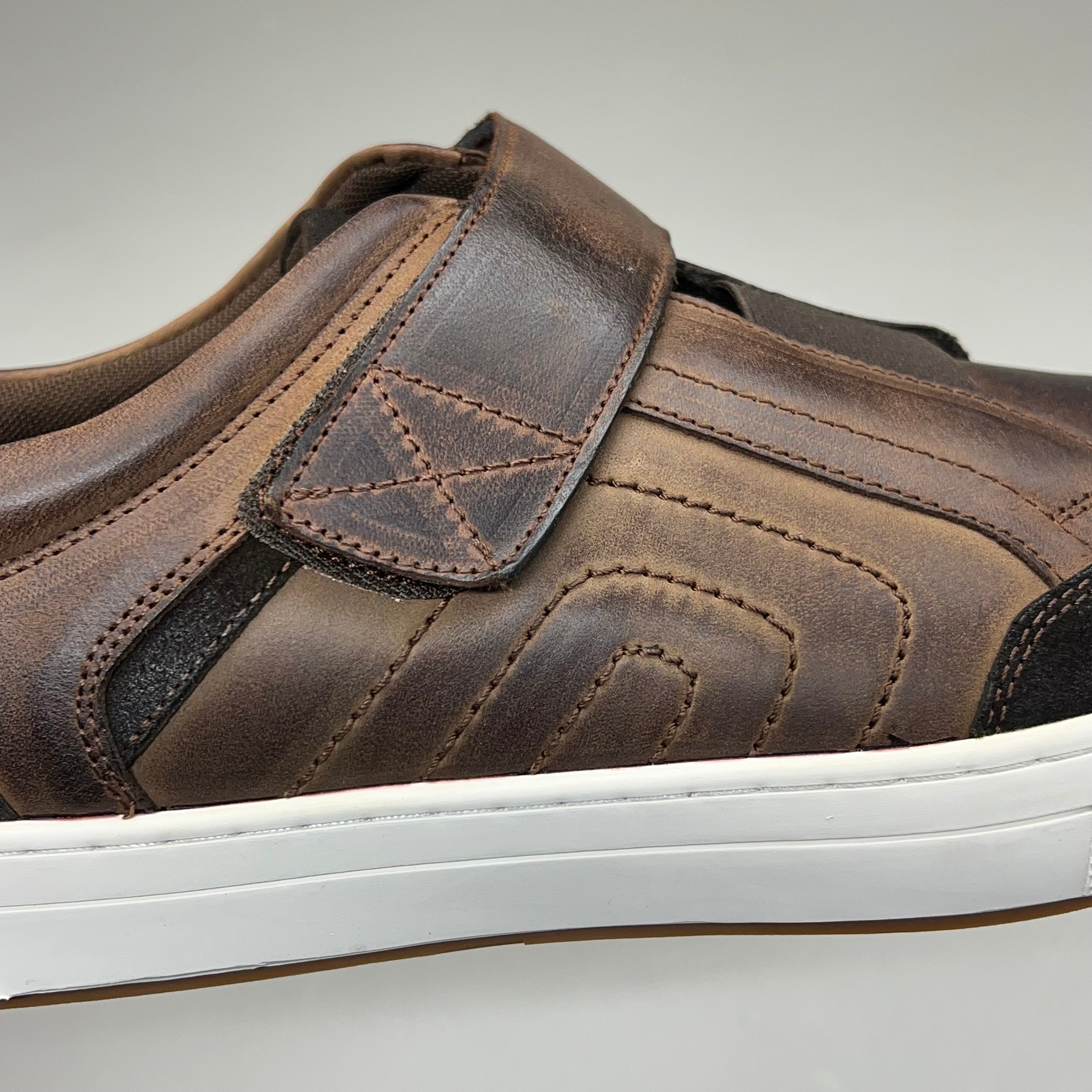 PROPET Kade Strap Sneaker Adjustable Diabetic Mens Sz 13 W(E) Chocolate MCA043L