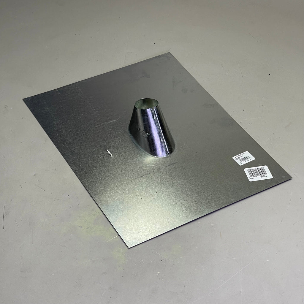 AMERIVENT Round Vent Flashing 1-1/2" Dia Galvanized Steel AMV112FFU