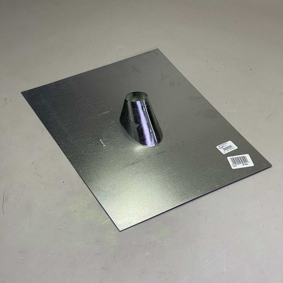AMERIVENT Round Vent Flashing 1-1/2" Dia Galvanized Steel AMV112FFU