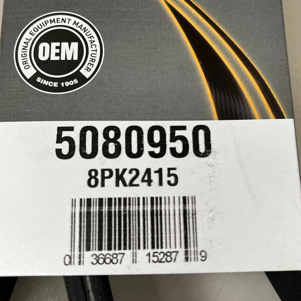 DAYCO Heavy Duty Standard Depth Poly Rib Belt 1.10" Top Width EPDM 5080950