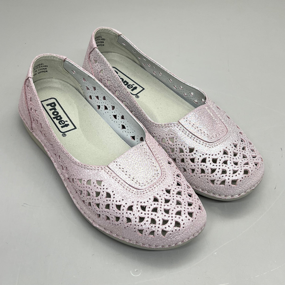 PROPET Cabrini Full Grain Leather Arch Support Women Sz 6.5 XX(4E) Blush WCX064L