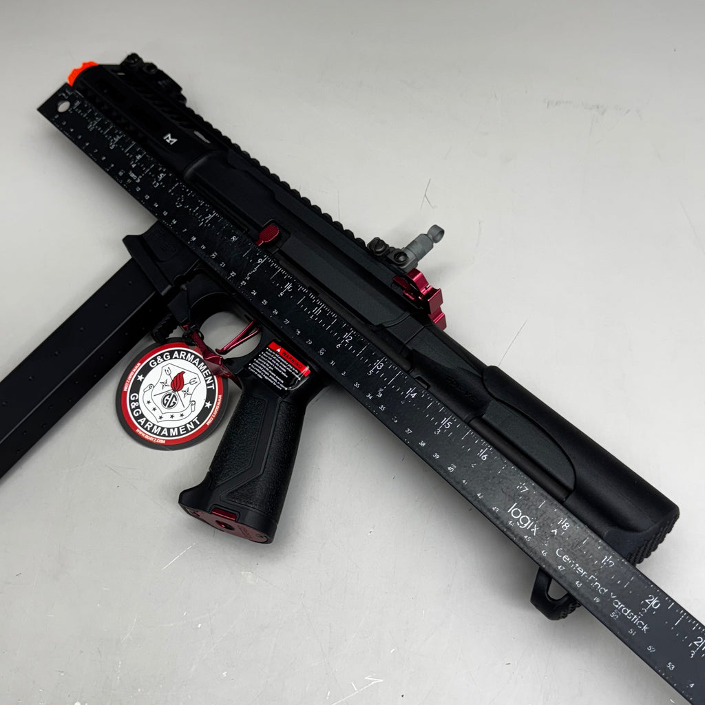 G & G ARMAMENT Airsoft Combat Machine Super Rangers Fire ARP 9 Series Black & Red