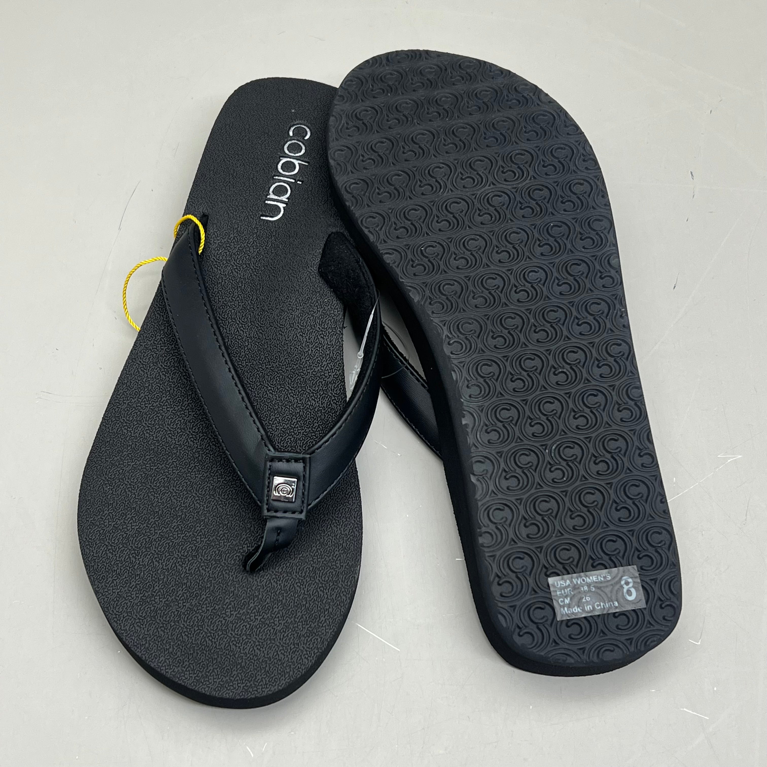 COBIAN Skinny Bounce Comfortable Synthetic Strap Women's Sz 7 Black SKI25-001-07