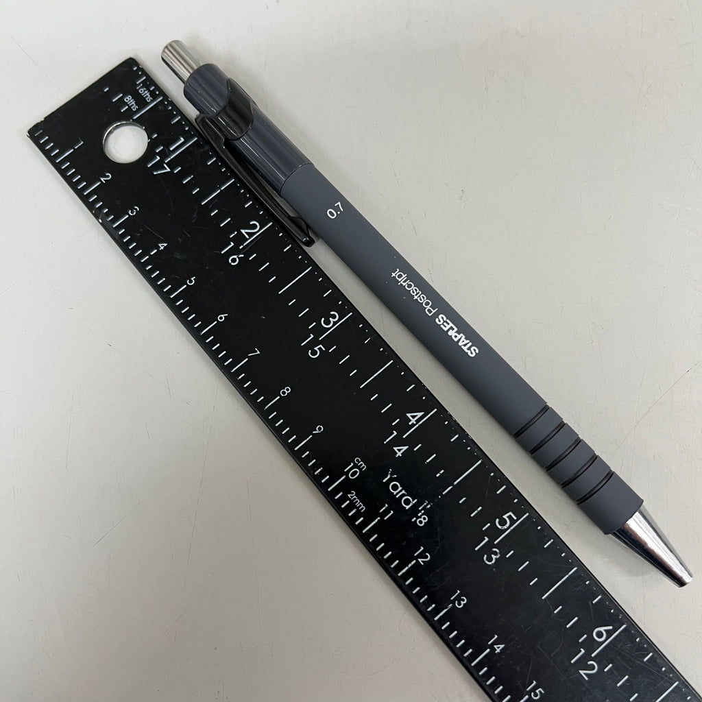 STAPLES (2 PACK, 12 EACH) Retractable Ballpoint Pens Medium Point Black Ink 18264
