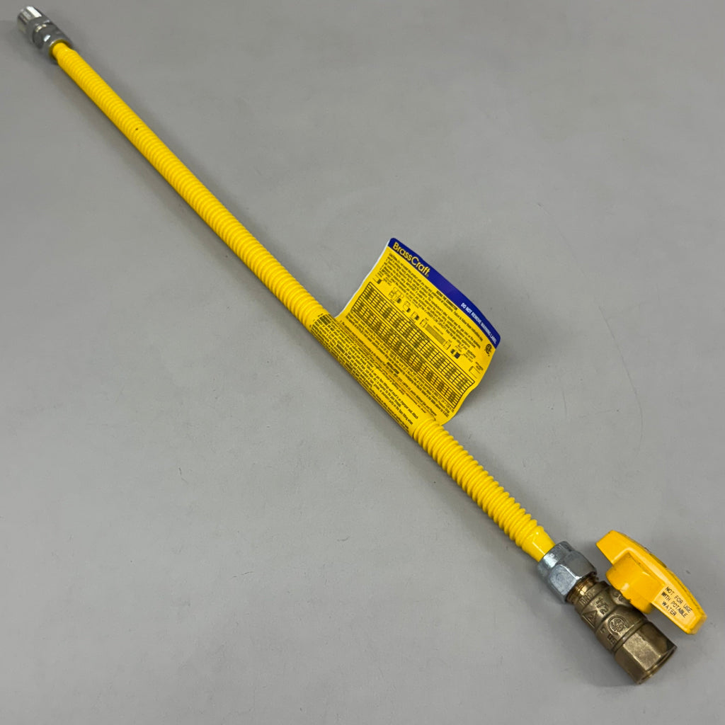 BRASSCRAFT Coated Gas Appliance Connector 1/2" OD X 24" CSSD4K-24