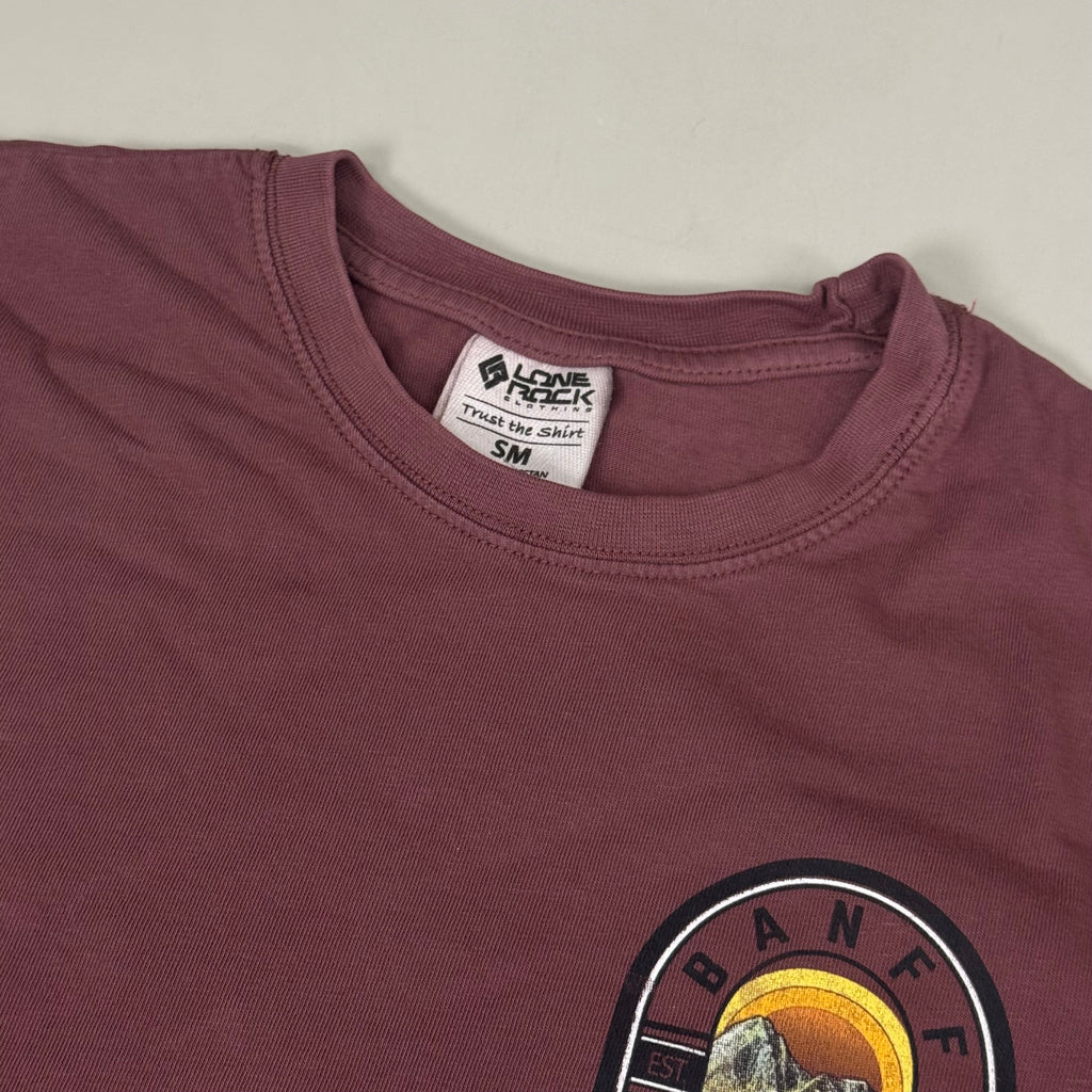 LONE ROCK CLOTHING Trust the Shirt Banff Canada Long Sleeve Shirt Unisex Sz S