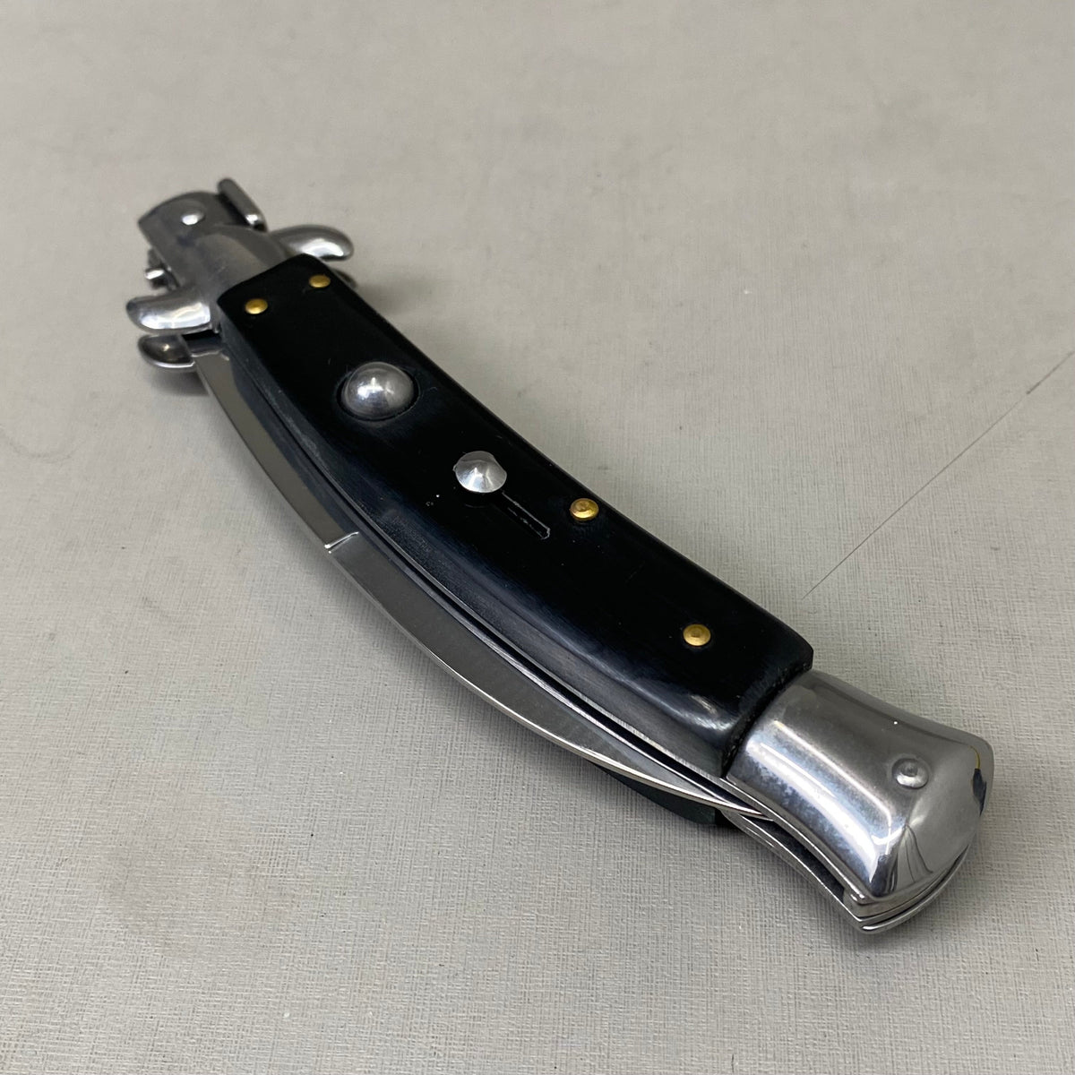 ZA@ ARMED FORCE TACTICAL Handcrafted OTF Pocket Knife  4" Blade 9" Overall Length Black ST-6CBK