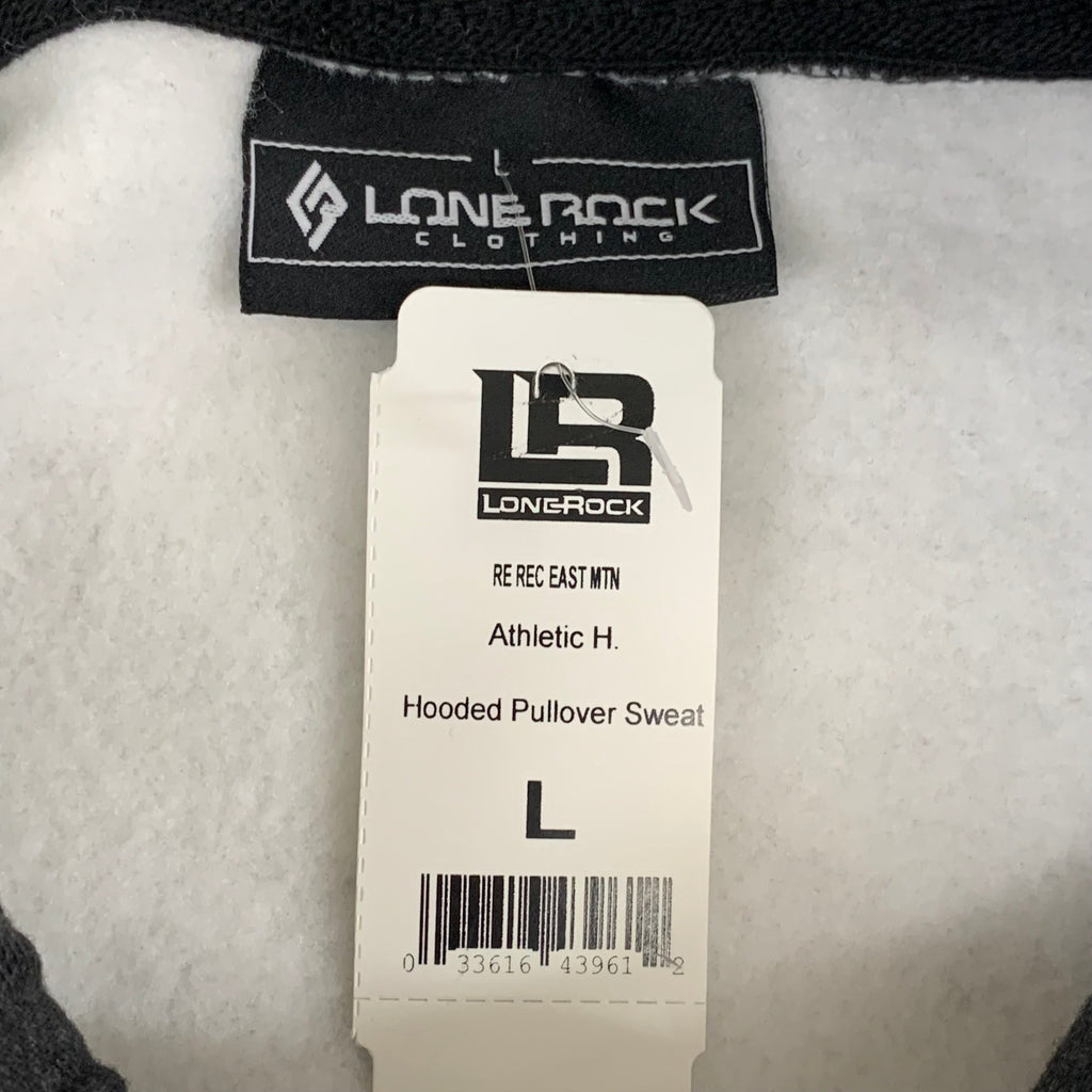 LONEROCK Helen Georgia Tie Hoodie Sz L White/Grey