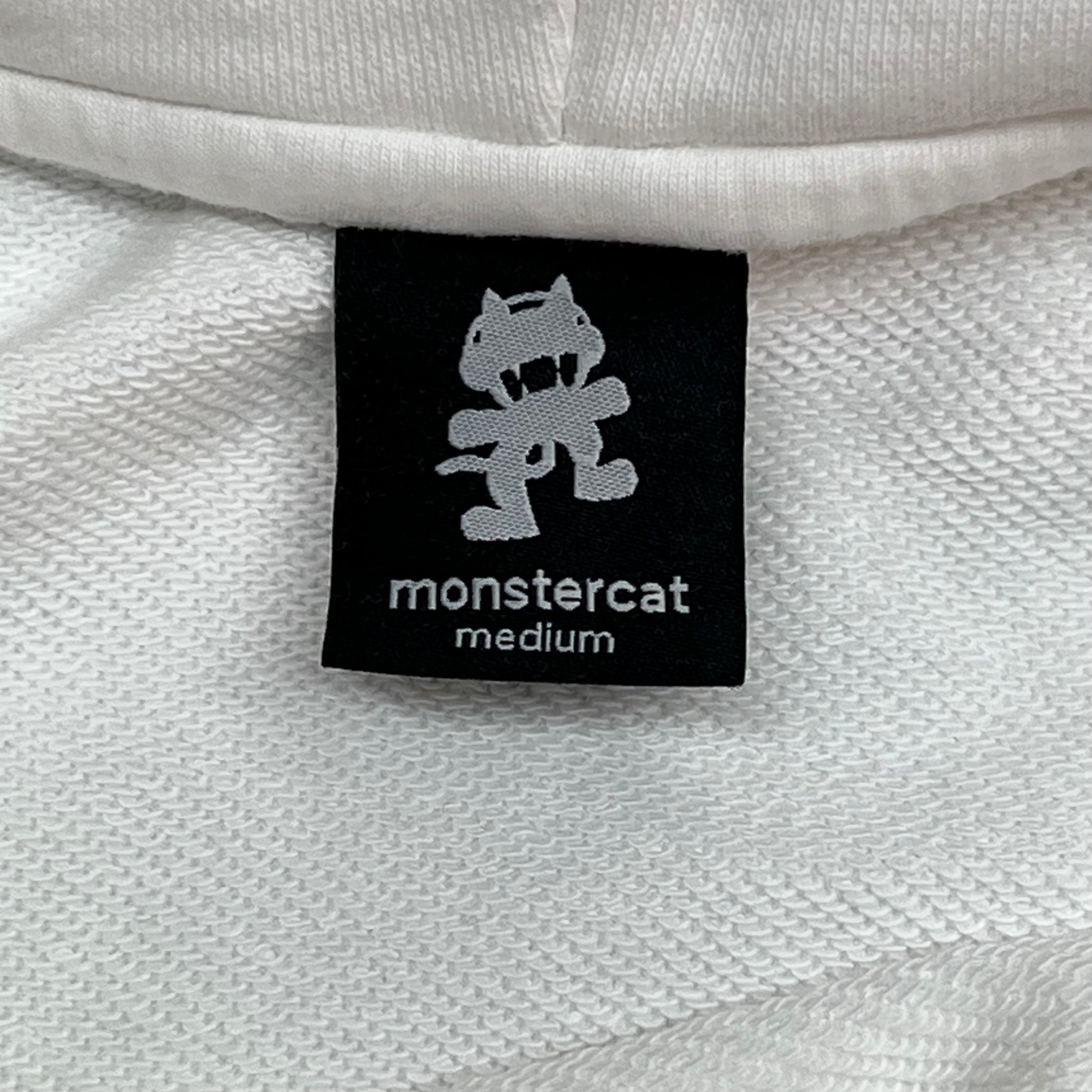 MONSTERCAT Records Adjustable Waist Sweatshirt Korean Fighter Men's Sz M White