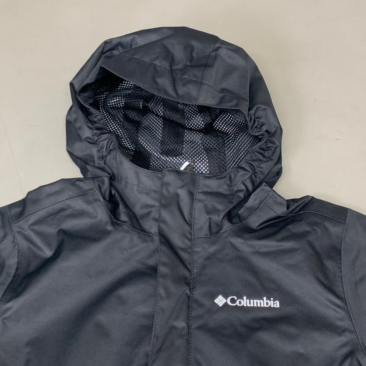 COLUMBIA Reflective Detail Hikebound Jacket Boys Youth Sz M Black SB6647-010