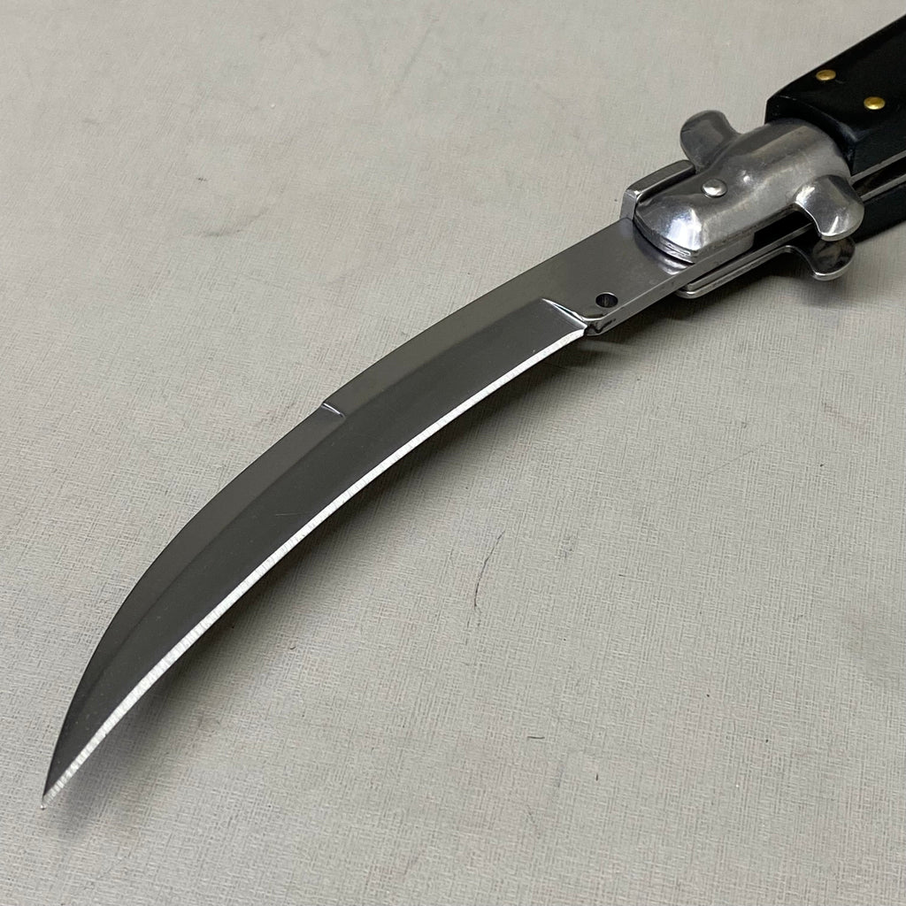 ZA@ ARMED FORCE TACTICAL Handcrafted OTF Pocket Knife  4" Blade 9" Overall Length Black ST-6CBK