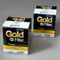 NAPA(2 PACK)The Original Gold Oil Filter Nitrile Gasket Material 21 Micron 1357