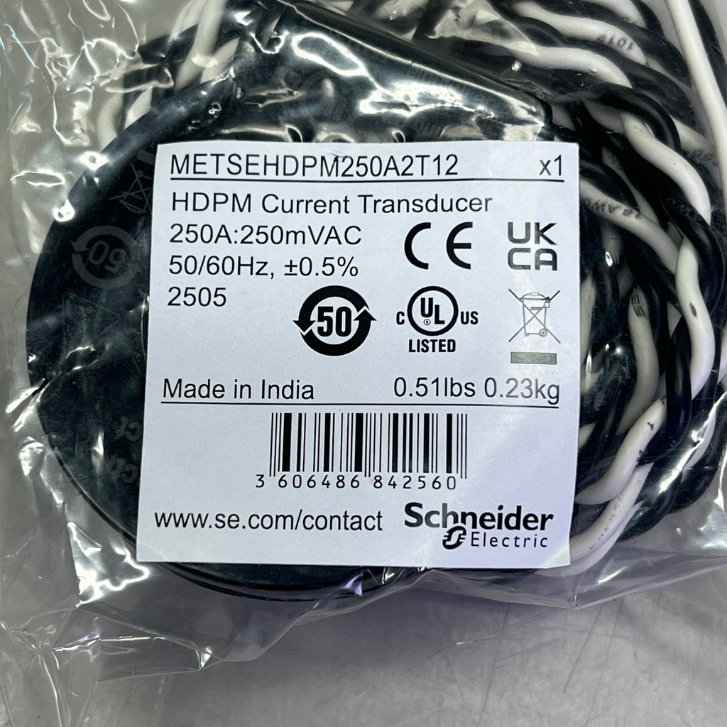 SCHNEIDER ELECTRIC Solid Core Current Transformer 250A 600 V METSEHDPM250A2T12