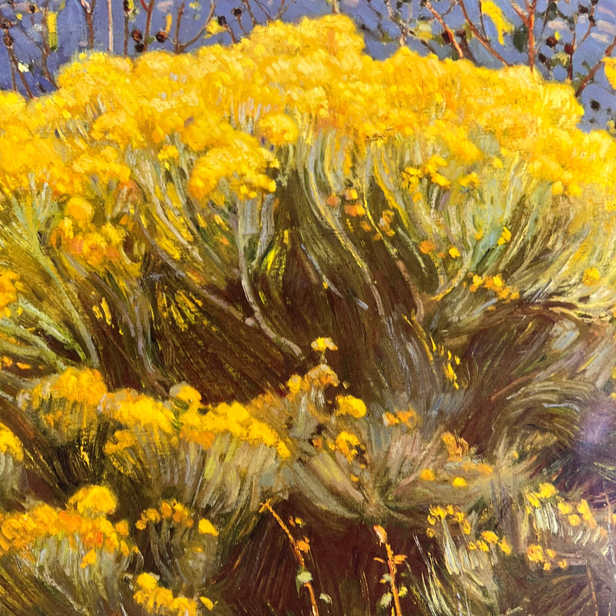 E. MARTIN HENNINGS Desert Land Painting On Foam Board 19"x15" (Like New)