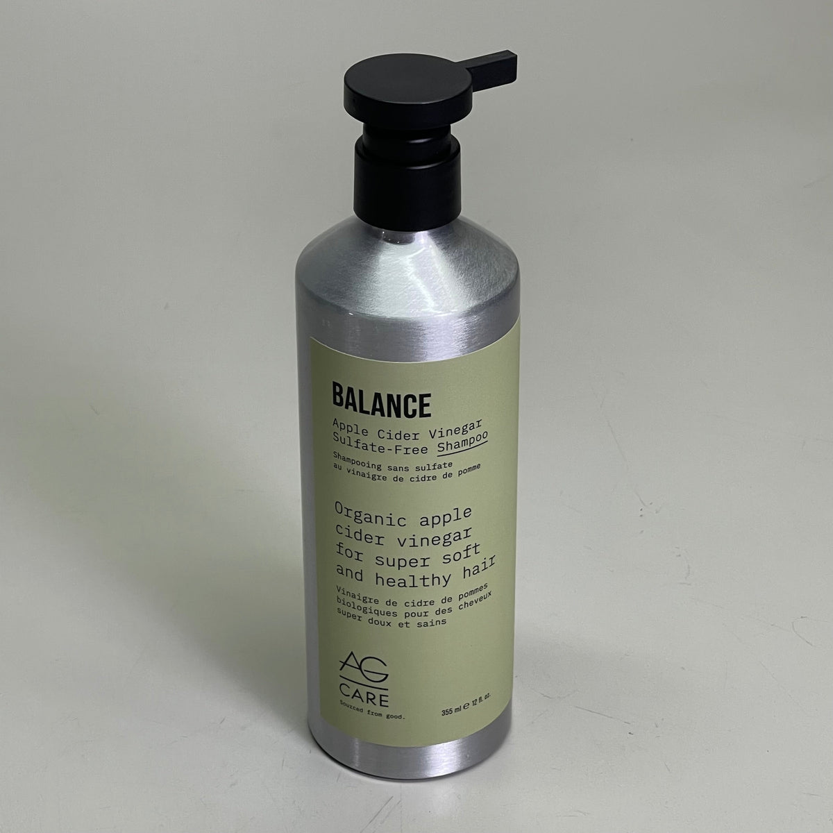 AG CARE Balance Shampoo Apple Cider Vinegar Sulfate-Free 12 fl oz 100094