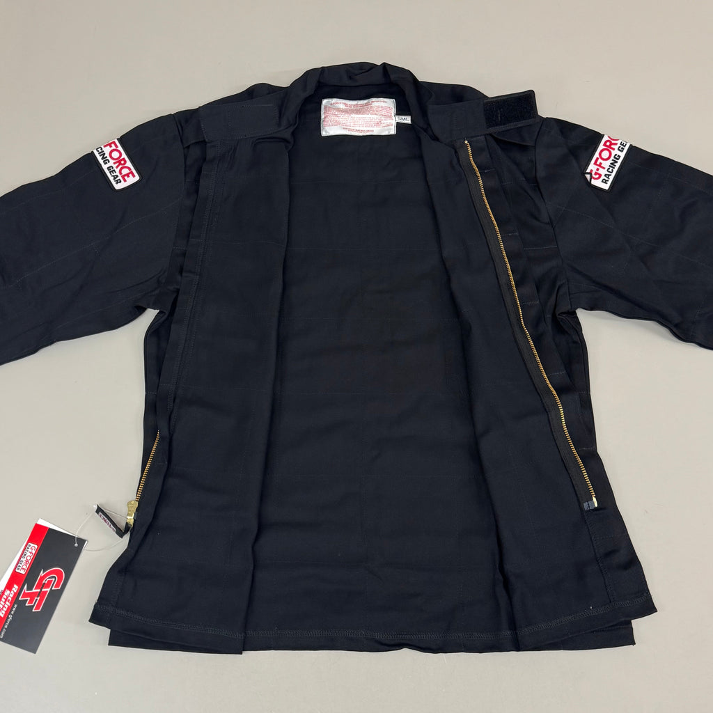 G-FORCE Racing Gear Jacket GF125 Men's SZ Small Black 4126SMLBK