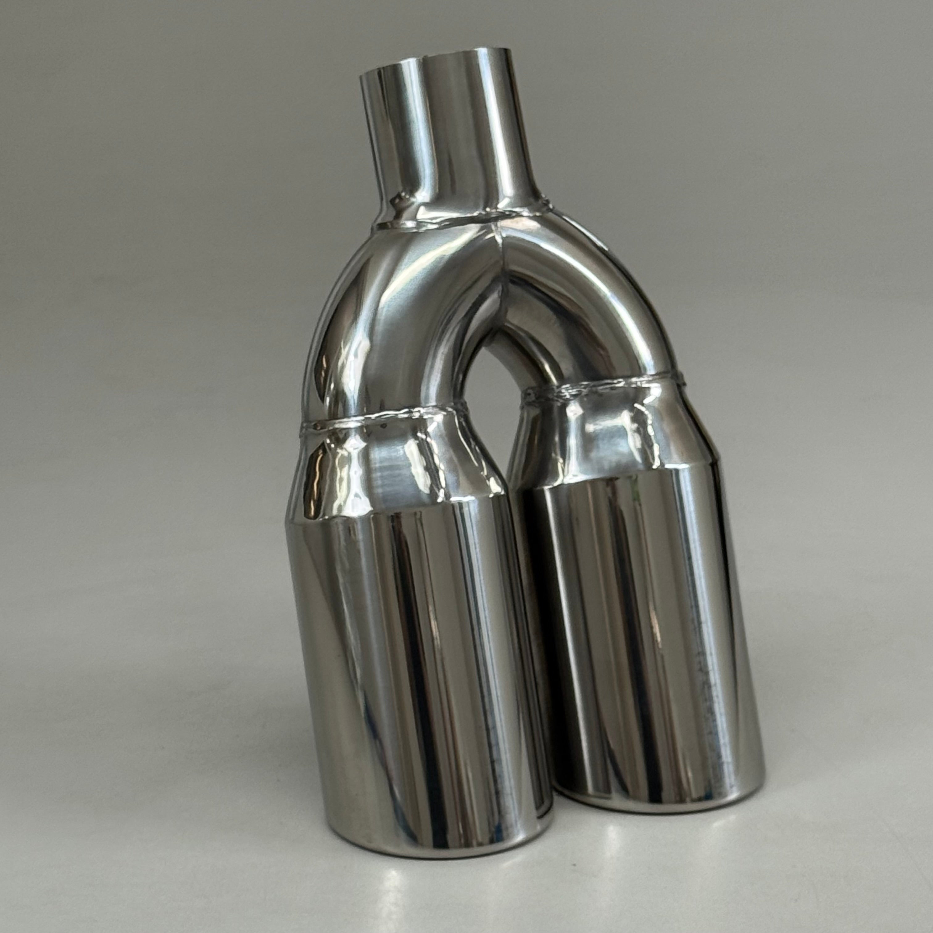 STREET STYLE  Polished Stainless Dual Exhaust Tip 12"Lx7.5"W SS026S