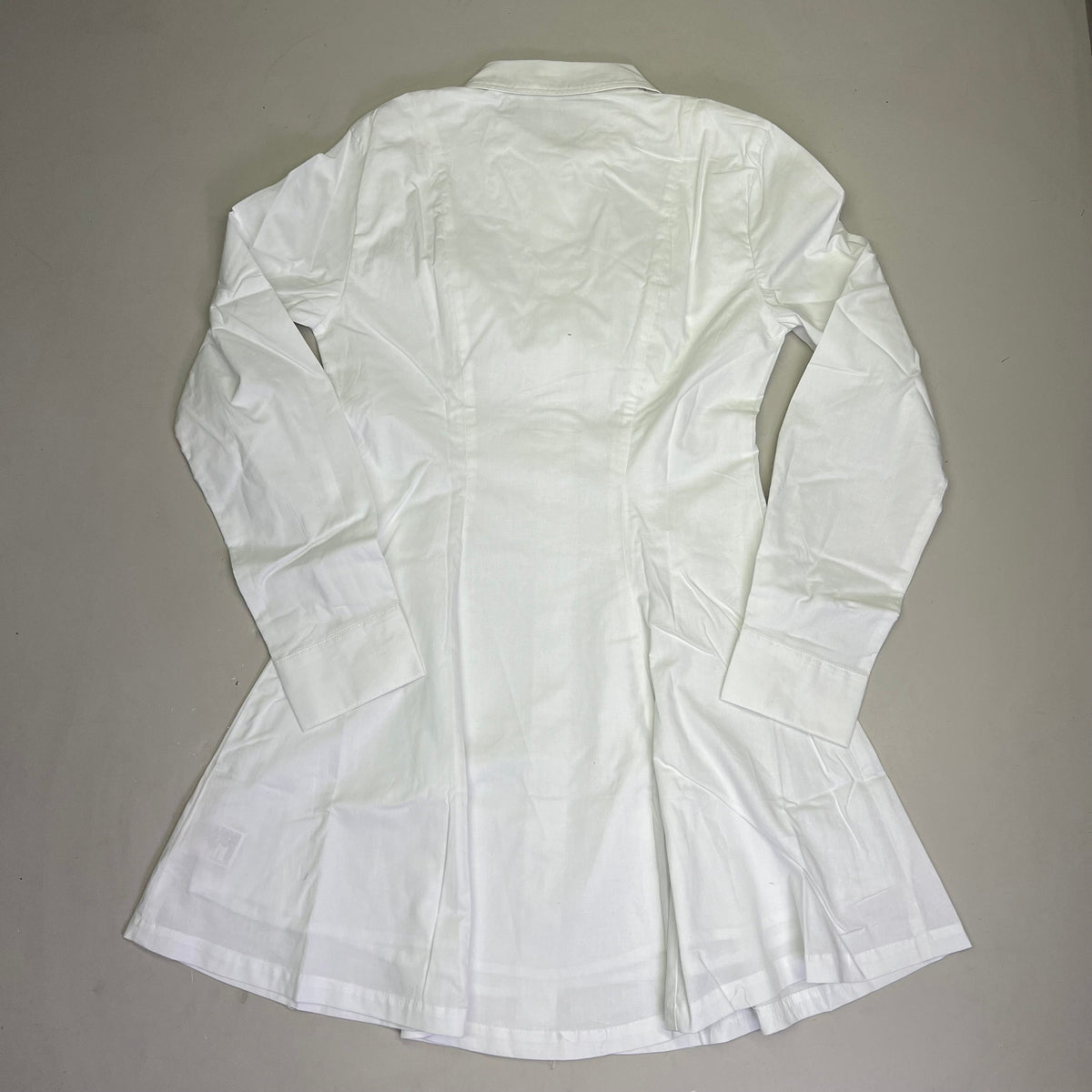 STEVE MADDEN Fit & Flare Shirt Dress Long Sleeve Button Cuff Women's Sz M Cloud