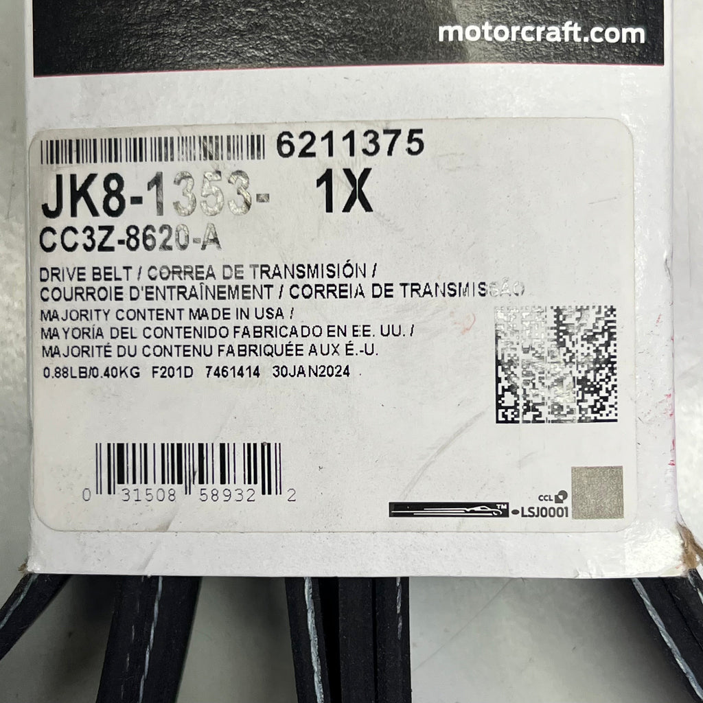 FORD MOTORCRAFT Extra Heavy Duty Serpentine Belt 6.7l Genuine OEM JK81353