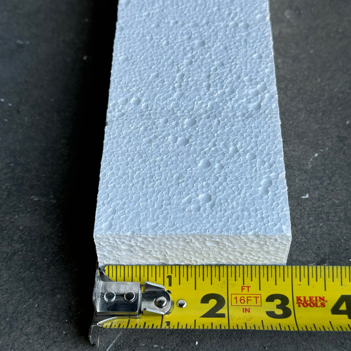 ZA@ NUCOR 168PK Rectangular Styrofoam 23”Lx3”Wx1-1/2”T White