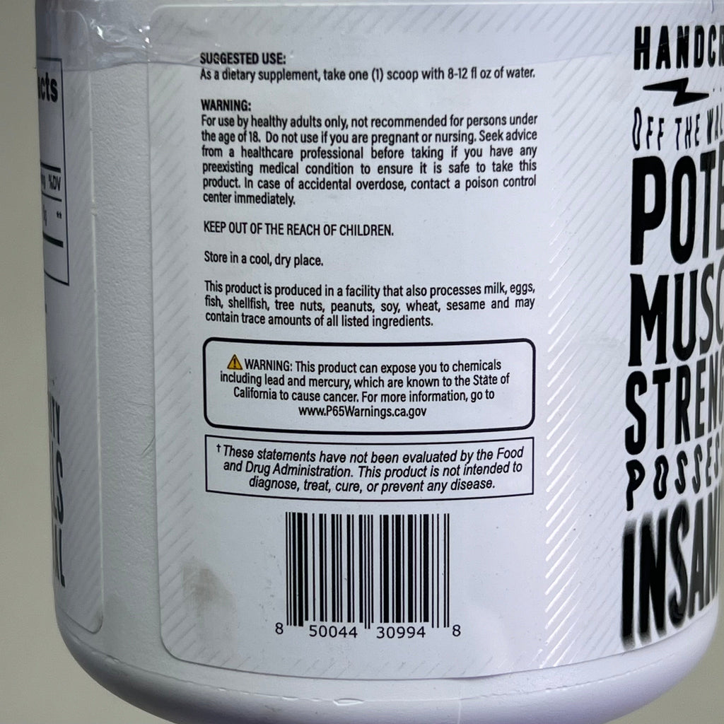 BLACK MAGIC Creatine Monohydrate 100% Pure 5G Per Serving BB 01/27 60 Servings