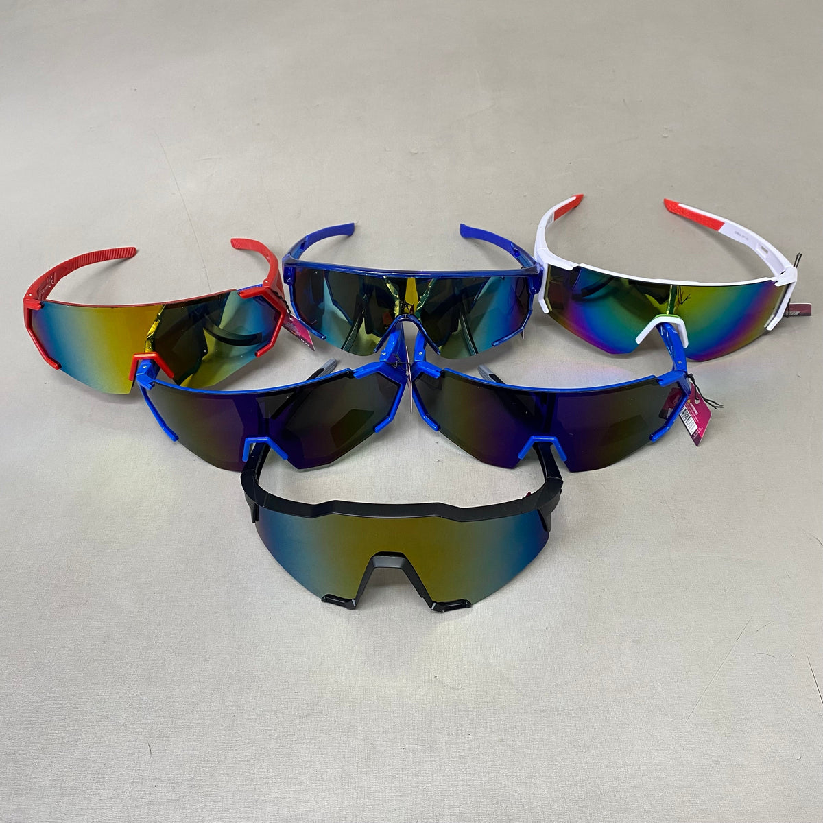 KING STRIKER (6 Pack) Assorted Polarized Sunglasses Shatterproof Polycarbonate Men's Assorted (Copy) (Copy)