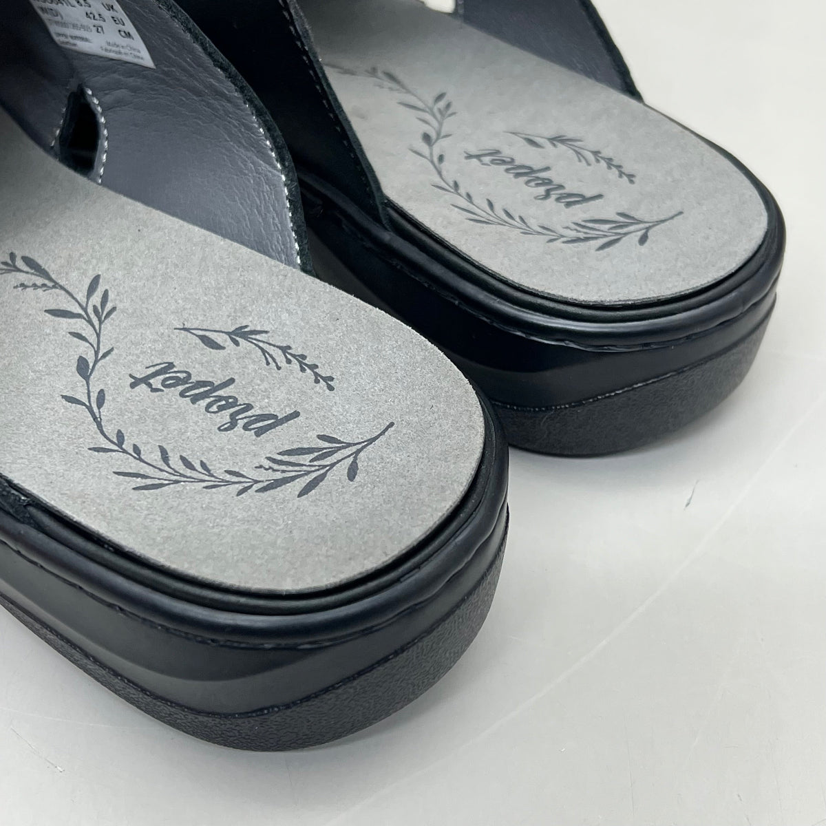 PROPET Gertie Supportive Sandal Orthotic Women's Sz 10.5 X(2E) Black WSO041L