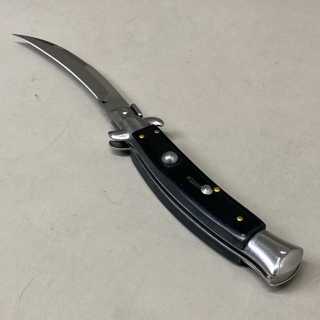 ZA@ ARMED FORCE TACTICAL Handcrafted OTF Pocket Knife  4" Blade 9" Overall Length Black ST-6CBK