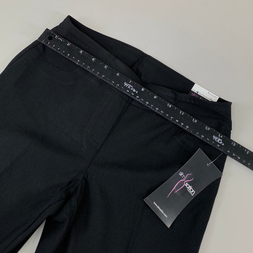 MULTIPLES Narrow Leg Pant  Petite Women's Sz 6 Black M2604P