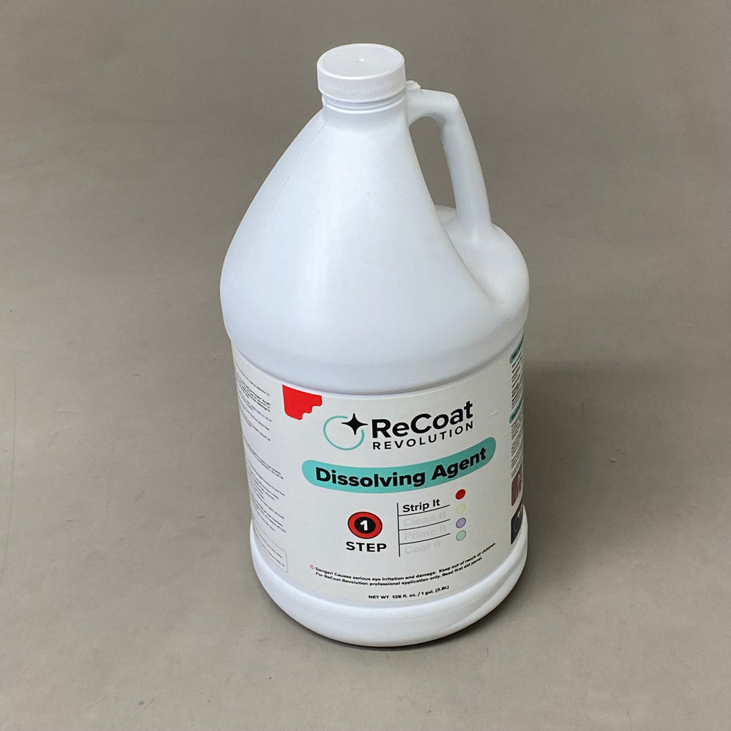 RECOAT REVOLUTION Dissolving Agent Step 1: Strip It 128 Fl oz/ 1 GAL