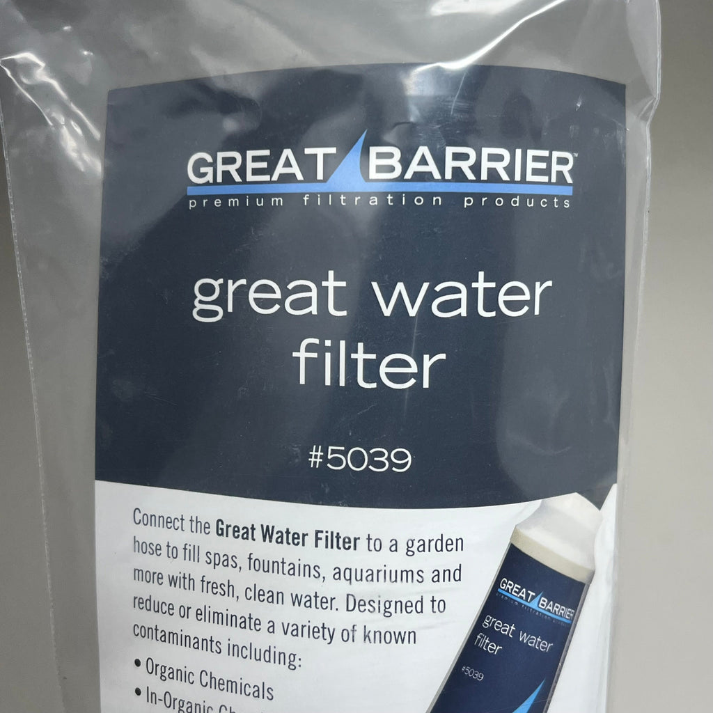 GREAT BARRIER Great Water Filter Attachment For Garden Hose Easy Assemble 5039