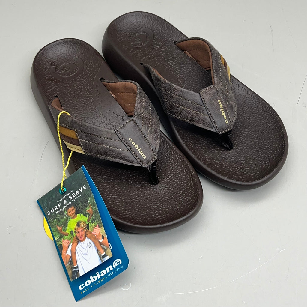 COBIAN Kandui Synthetic Leather Strap Men's Sz 11, EU 44 Chocolate KAN25-2011-11