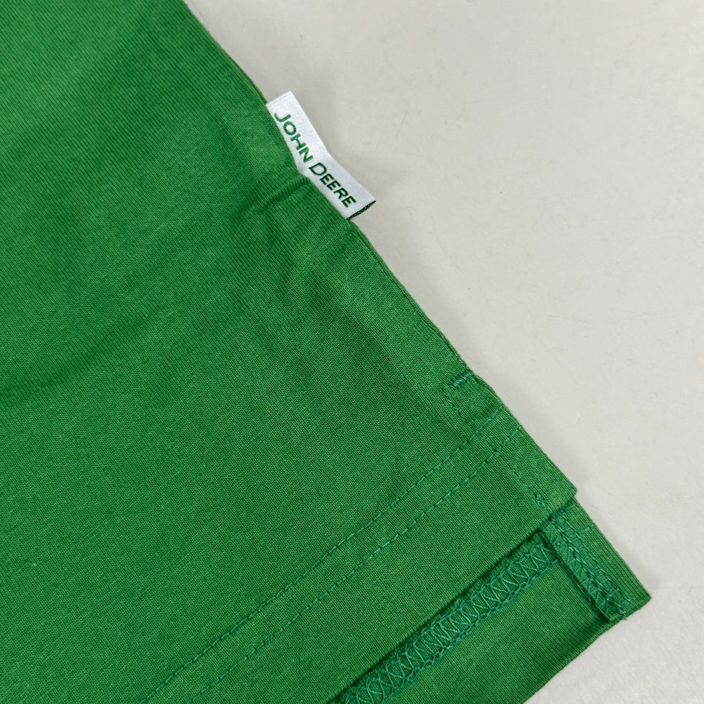 JOHN DEERE Embroidered Logo Short Sleeve Tee Shirt Men's Sz XL Green 1896842