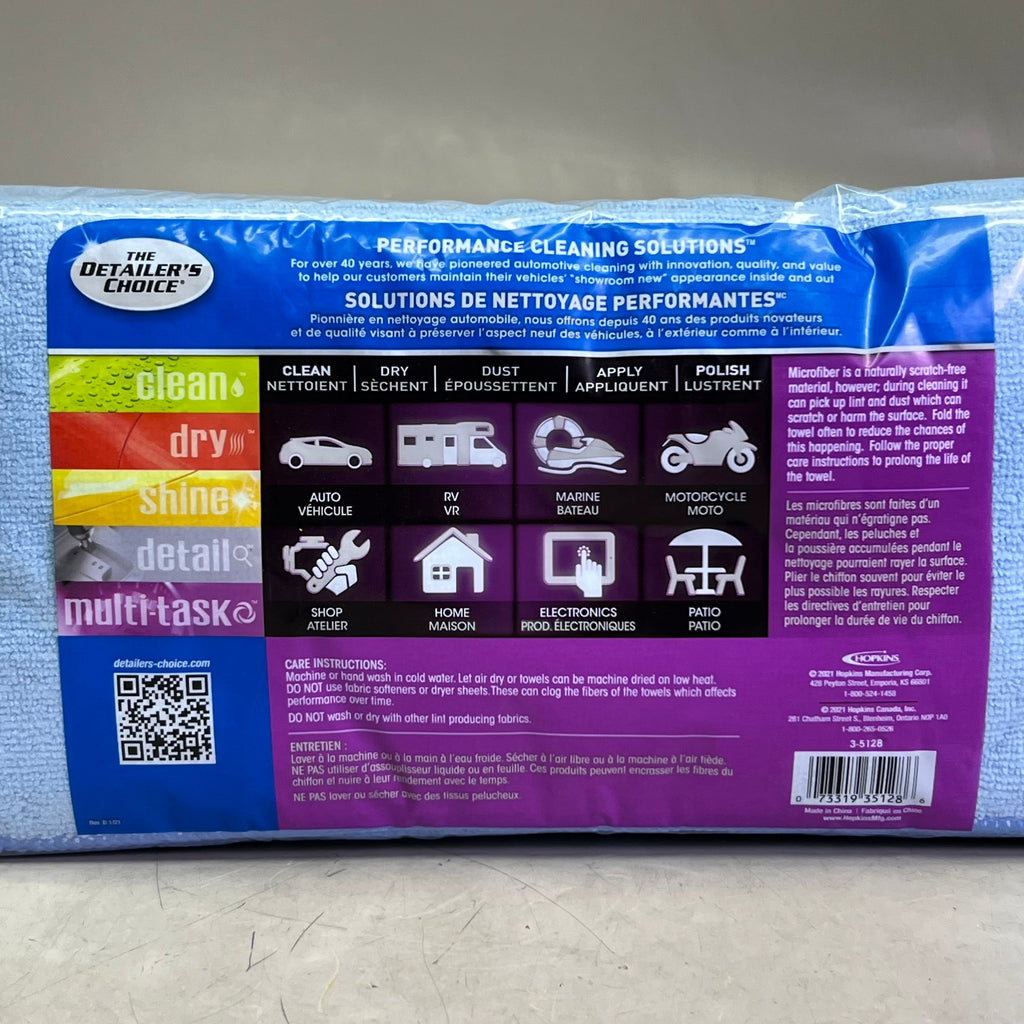 MULTI-TASK (12 PACK) Microfiber All Purpose Cleaning Towels Sz 14" x 14" 3-5128