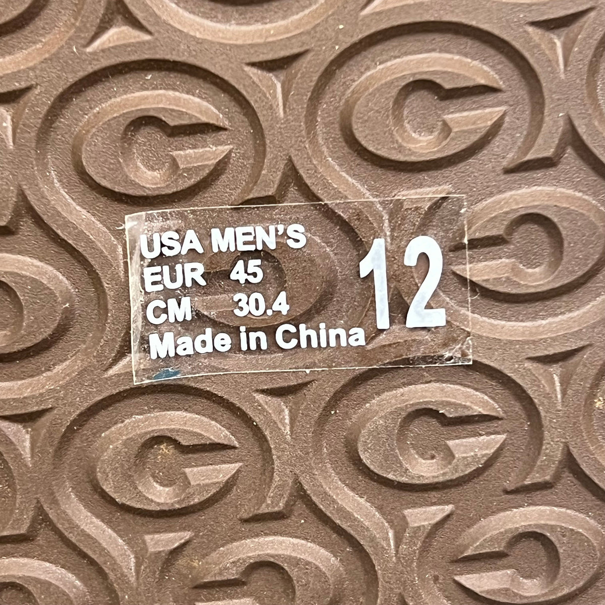COBIAN Kandui Synthetic Leather Strap Men's Sz 12, EU 45 Chocolate KAN25-2011-12