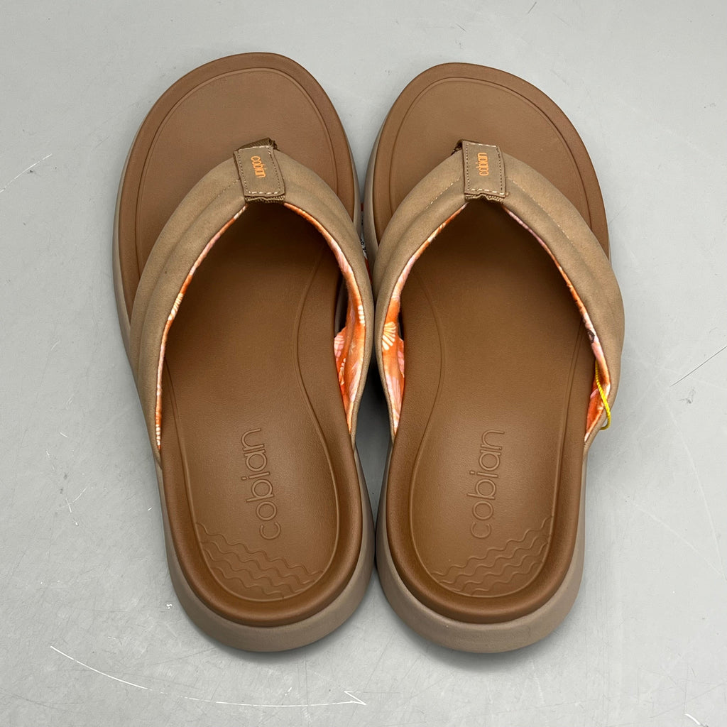 COBIAN Darby Synthetic Suede Strap Sandals Women's Sz 10, EU 41 Tan DAR24-230-10
