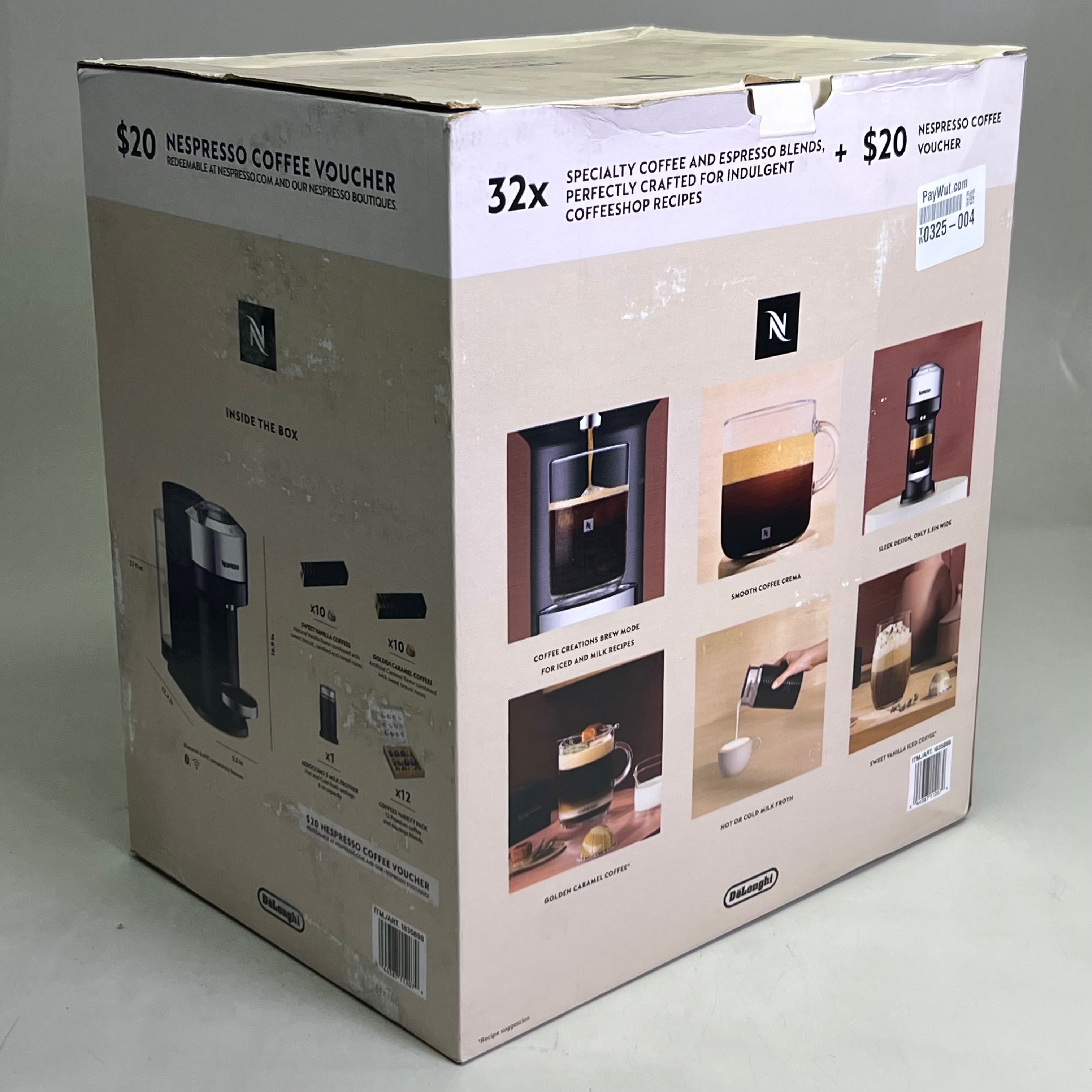 NESPRESSO Vertuo Next Coffee and Espresso Machine Sz 13" L x 12" H 1835898