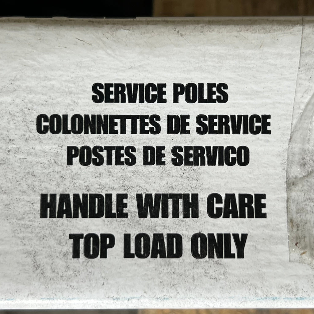 HUBELL Aluminum Service Pole 10 ft. 2" L x 2.13" W, Ivory HBLPPOAI