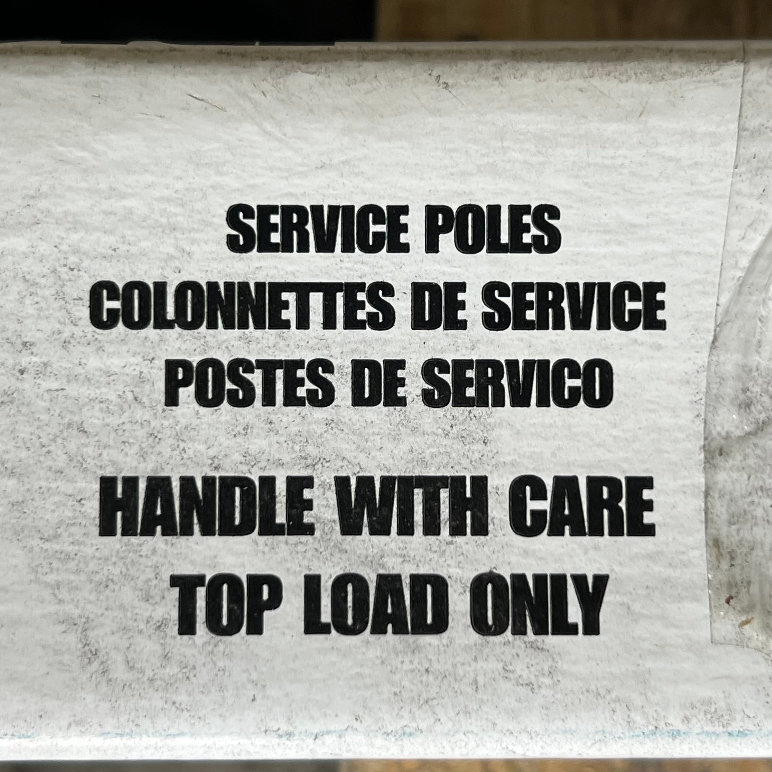 HUBELL Aluminum Service Pole 10 ft. 2" L x 2.13" W, Ivory HBLPPOAI