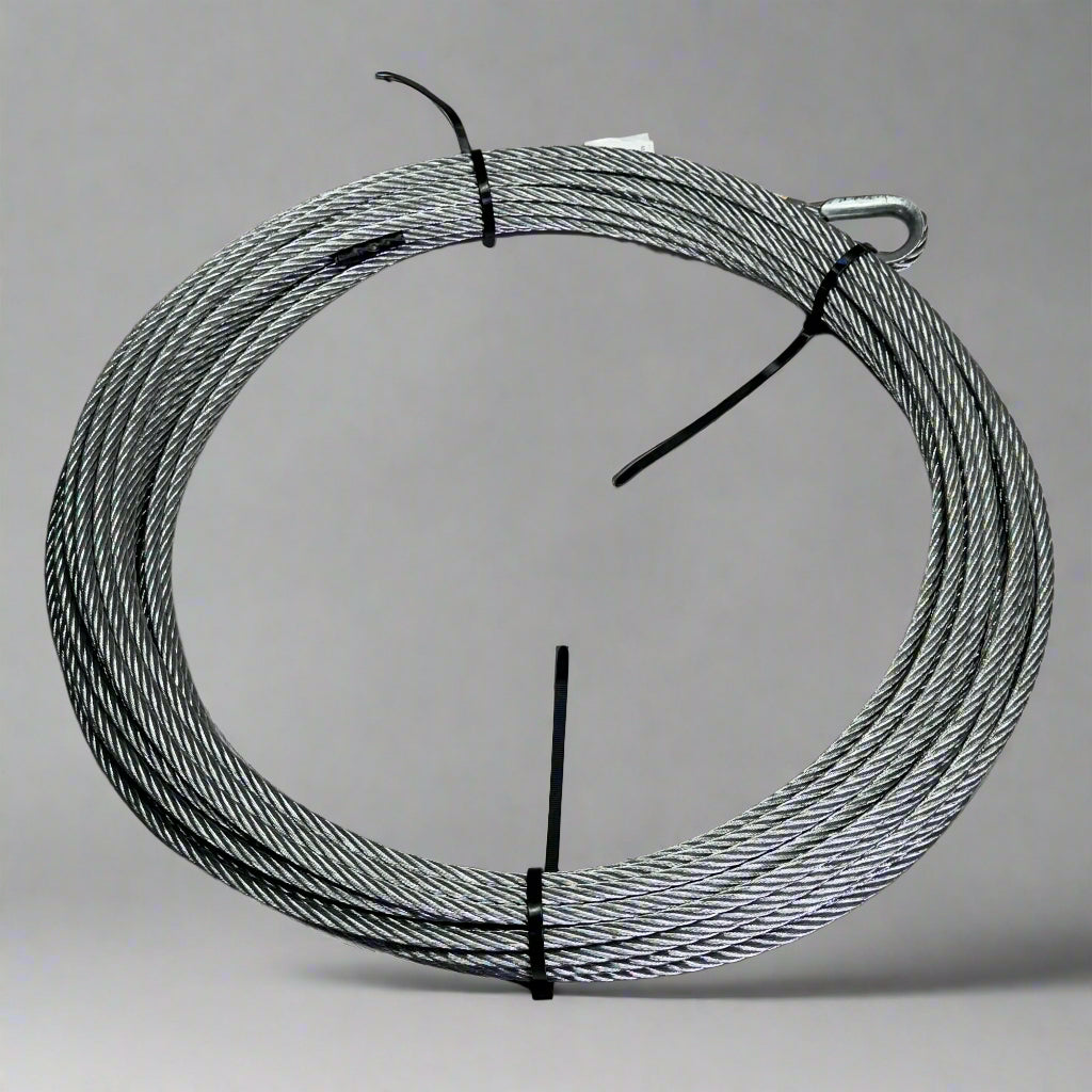 HONEYWELL Galvanized Cable W/Thimble One End Sz 120 ft. L x 3/8", SGLL/120FT