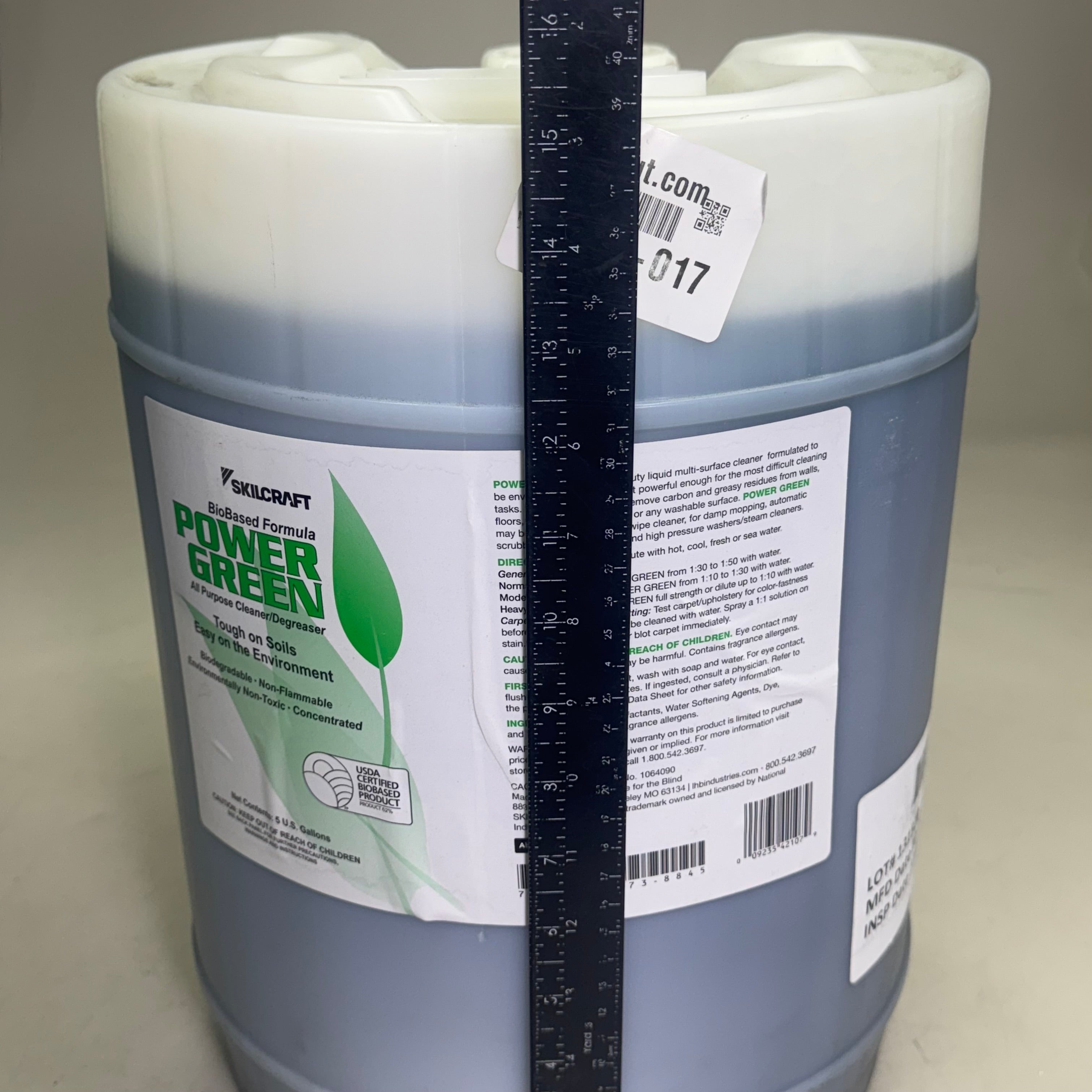 SKILCRAFT Power Green All Purpose Cleaner/Degreaser 5 gal 1064090